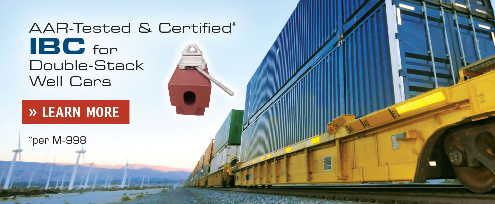 AAR-Certified IBC for Double-Stack Well Cars  LEARN MORE